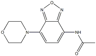 N-(4-morpholin-4-yl-2,1,3-benzoxadiazol-7-yl)acetamide Struktur