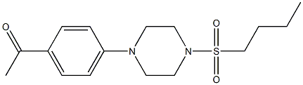 1-[4-(4-butylsulfonylpiperazin-1-yl)phenyl]ethanone Struktur