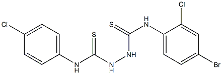 1-(4-bromo-2-chlorophenyl)-3-[(4-chlorophenyl)carbamothioylamino]thiourea Struktur