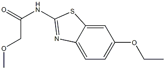 N-(6-ethoxy-1,3-benzothiazol-2-yl)-2-methoxyacetamide Struktur