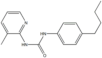 1-(4-butylphenyl)-3-(3-methylpyridin-2-yl)urea Struktur