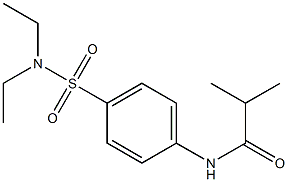 N-[4-(diethylsulfamoyl)phenyl]-2-methylpropanamide Struktur