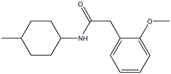 2-(2-methoxyphenyl)-N-(4-methylcyclohexyl)acetamide Struktur