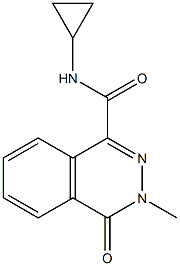 N-cyclopropyl-3-methyl-4-oxophthalazine-1-carboxamide Struktur