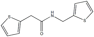 2-thiophen-2-yl-N-(thiophen-2-ylmethyl)acetamide Struktur