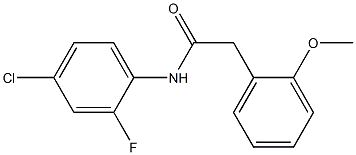 N-(4-chloro-2-fluorophenyl)-2-(2-methoxyphenyl)acetamide