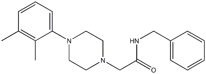 N-benzyl-2-[4-(2,3-dimethylphenyl)piperazin-1-yl]acetamide Struktur