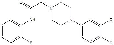 2-[4-(3,4-dichlorophenyl)piperazin-1-yl]-N-(2-fluorophenyl)acetamide Struktur