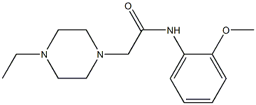 2-(4-ethylpiperazin-1-yl)-N-(2-methoxyphenyl)acetamide Struktur