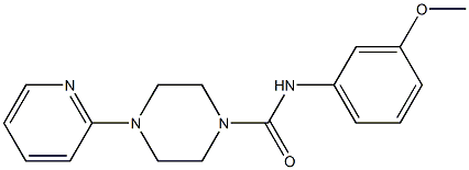 N-(3-methoxyphenyl)-4-pyridin-2-ylpiperazine-1-carboxamide Struktur