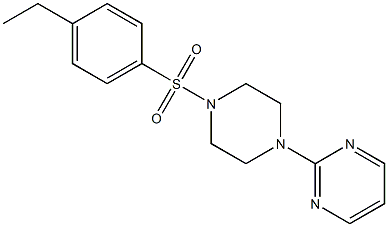 2-[4-(4-ethylphenyl)sulfonylpiperazin-1-yl]pyrimidine Struktur