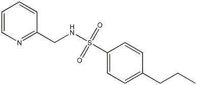 4-propyl-N-(pyridin-2-ylmethyl)benzenesulfonamide Struktur