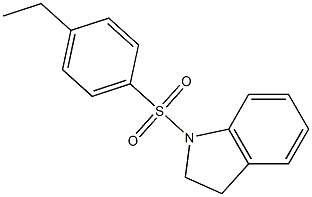 1-(4-ethylphenyl)sulfonyl-2,3-dihydroindole Struktur