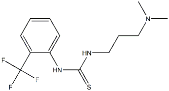 1-[3-(dimethylamino)propyl]-3-[2-(trifluoromethyl)phenyl]thiourea Struktur