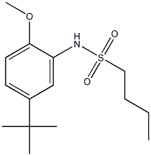 N-(5-tert-butyl-2-methoxyphenyl)butane-1-sulfonamide Struktur