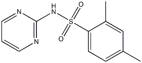 2,4-dimethyl-N-pyrimidin-2-ylbenzenesulfonamide Struktur