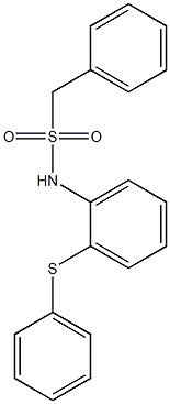 1-phenyl-N-(2-phenylsulfanylphenyl)methanesulfonamide Struktur