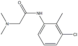 N-(3-chloro-2-methylphenyl)-2-(dimethylamino)acetamide Struktur