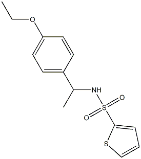 N-[1-(4-ethoxyphenyl)ethyl]thiophene-2-sulfonamide Struktur