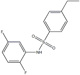 N-(2,5-difluorophenyl)-4-ethylbenzenesulfonamide Struktur