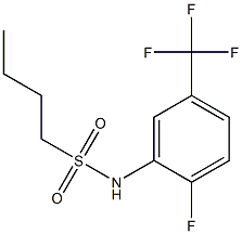 N-[2-fluoro-5-(trifluoromethyl)phenyl]butane-1-sulfonamide Struktur