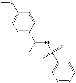 N-[1-(4-methoxyphenyl)ethyl]benzenesulfonamide Struktur