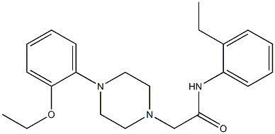 2-[4-(2-ethoxyphenyl)piperazin-1-yl]-N-(2-ethylphenyl)acetamide Struktur