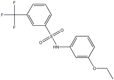 N-(3-ethoxyphenyl)-3-(trifluoromethyl)benzenesulfonamide Struktur