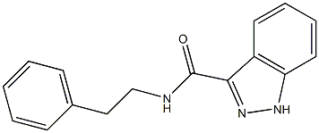 N-(2-phenylethyl)-1H-indazole-3-carboxamide Struktur