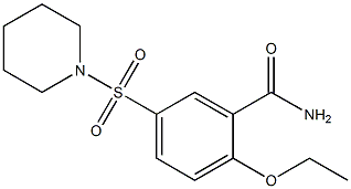 2-ethoxy-5-piperidin-1-ylsulfonylbenzamide Struktur