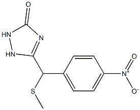 5-[(4-nitrophenyl)methylsulfanylmethyl]-1,2-dihydro-1,2,4-triazol-3-one Struktur