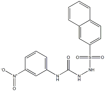 1-(naphthalen-2-ylsulfonylamino)-3-(3-nitrophenyl)urea Struktur