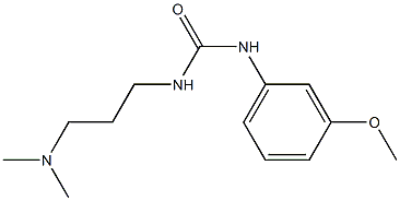 1-[3-(dimethylamino)propyl]-3-(3-methoxyphenyl)urea Struktur