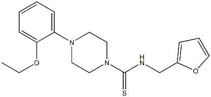 4-(2-ethoxyphenyl)-N-(furan-2-ylmethyl)piperazine-1-carbothioamide Struktur