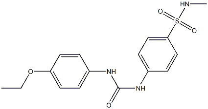 1-(4-ethoxyphenyl)-3-[4-(methylsulfamoyl)phenyl]urea Structure