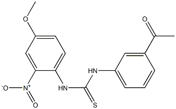 1-(3-acetylphenyl)-3-(4-methoxy-2-nitrophenyl)thiourea Structure