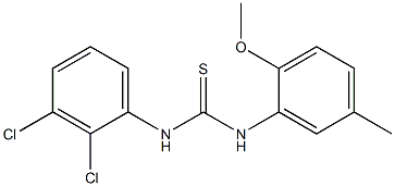 1-(2,3-dichlorophenyl)-3-(2-methoxy-5-methylphenyl)thiourea Struktur