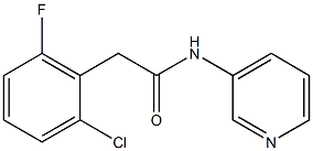 2-(2-chloro-6-fluorophenyl)-N-pyridin-3-ylacetamide Struktur