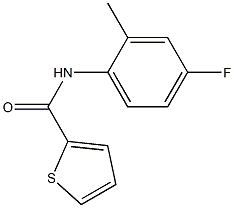 N-(4-fluoro-2-methylphenyl)thiophene-2-carboxamide Struktur