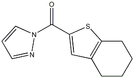 pyrazol-1-yl(4,5,6,7-tetrahydro-1-benzothiophen-2-yl)methanone Struktur