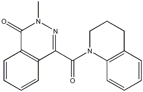 4-(3,4-dihydro-2H-quinoline-1-carbonyl)-2-methylphthalazin-1-one Struktur