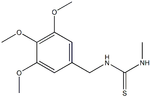 1-methyl-3-[(3,4,5-trimethoxyphenyl)methyl]thiourea Struktur