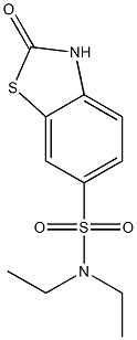 N,N-diethyl-2-oxo-3H-1,3-benzothiazole-6-sulfonamide Struktur