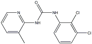 1-(2,3-dichlorophenyl)-3-(3-methylpyridin-2-yl)urea Struktur