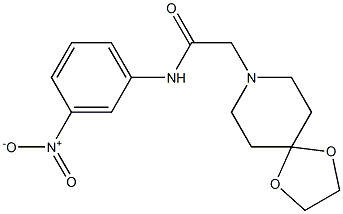 2-(1,4-dioxa-8-azaspiro[4.5]decan-8-yl)-N-(3-nitrophenyl)acetamide Struktur