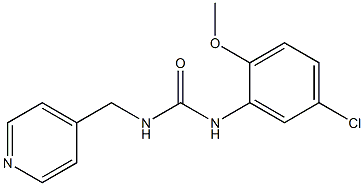 1-(5-chloro-2-methoxyphenyl)-3-(pyridin-4-ylmethyl)urea Struktur