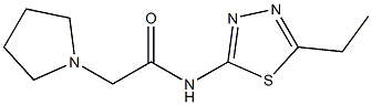 N-(5-ethyl-1,3,4-thiadiazol-2-yl)-2-pyrrolidin-1-ylacetamide