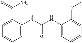 2-[(2-methoxyphenyl)carbamoylamino]benzamide Struktur