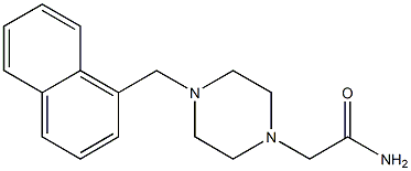 2-[4-(naphthalen-1-ylmethyl)piperazin-1-yl]acetamide Struktur