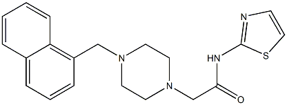 2-[4-(naphthalen-1-ylmethyl)piperazin-1-yl]-N-(1,3-thiazol-2-yl)acetamide Struktur